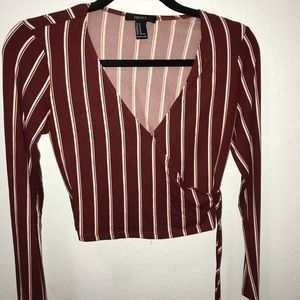 Forever 21 long sleeve crop top size medium